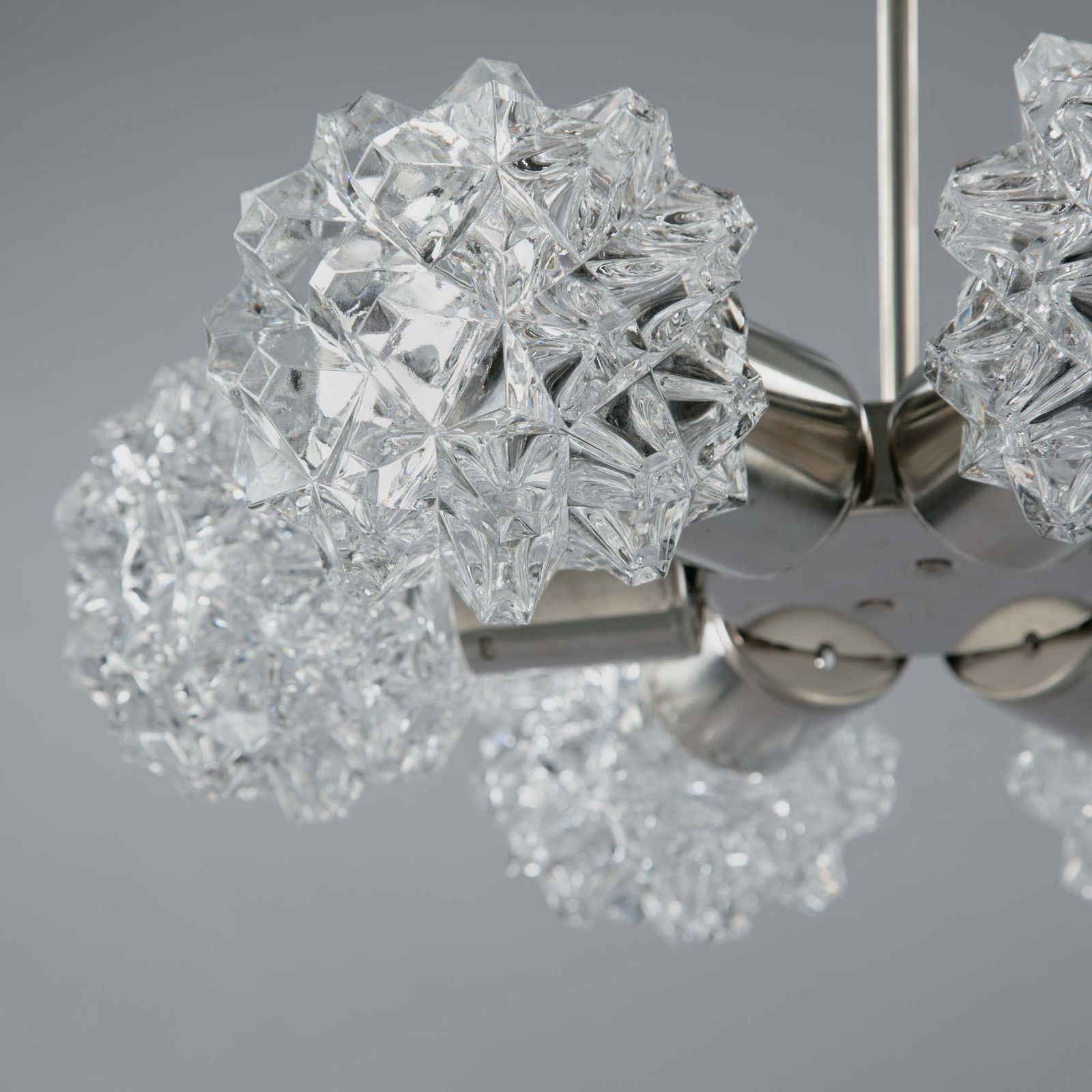 Six Globe Bohemian Vintage Glass Chandelier photo furniture