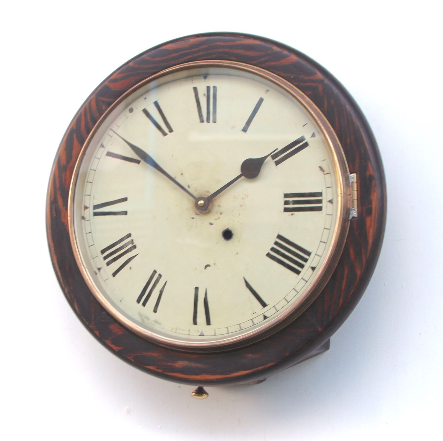 Large 39cm Dated 1943 Railway Wall Clock Factory. Fully Guaranteed photo furniture
