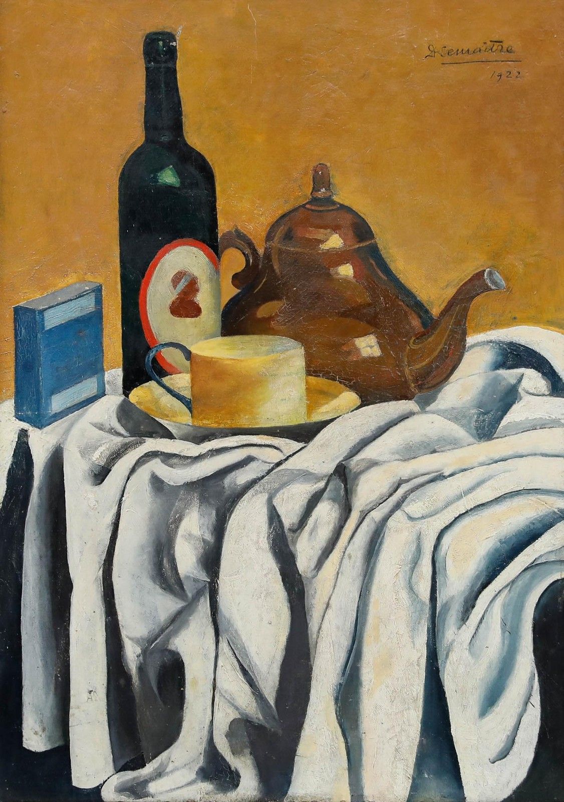 Lemaitre 1922 Oil, Still Life With Teapot photo furniture