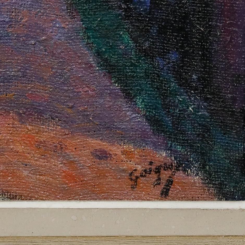 Jean Goigoux Framed Mid 20th Century Oil, The Path To The Village photo vinterior