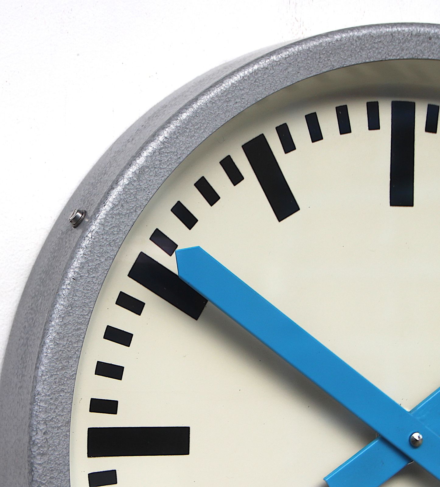 Dated 1967 East German Vintage Factory Wall Clock. Fully Guaranteed photo vintage