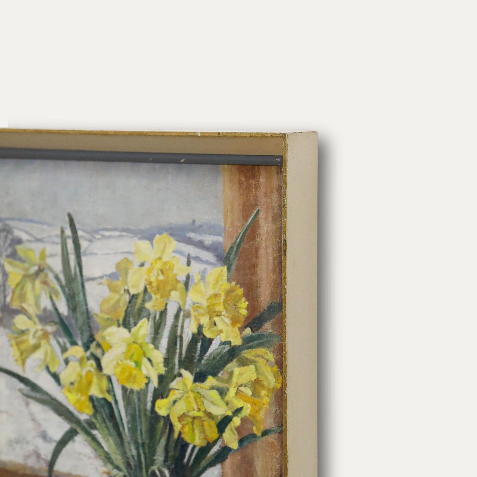 Hilda Waller Mid 20th Century Oil, Daffodils And Pears photo vinterior