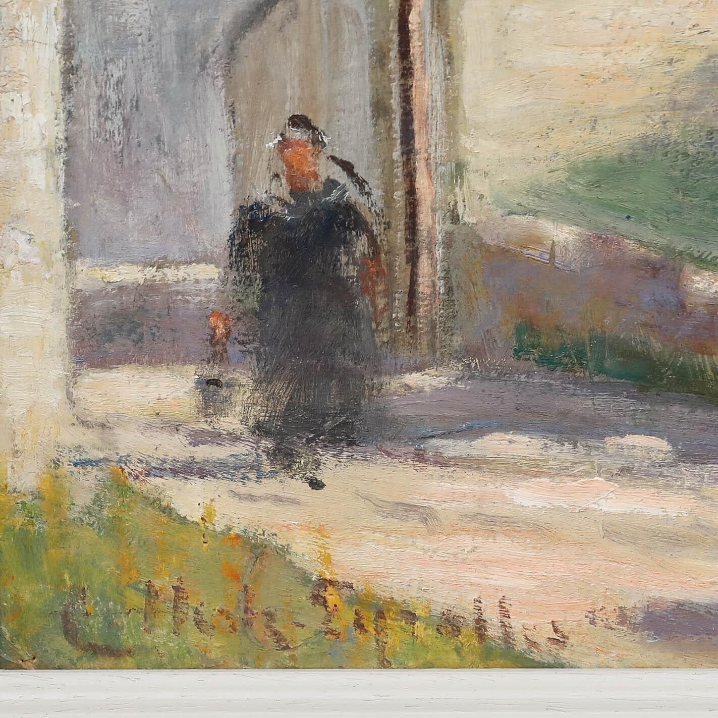 Cecile Hertz Eyrolles (1875 1974) Mid 20th Century Oil, Little Shepherds Hut photo vinterior