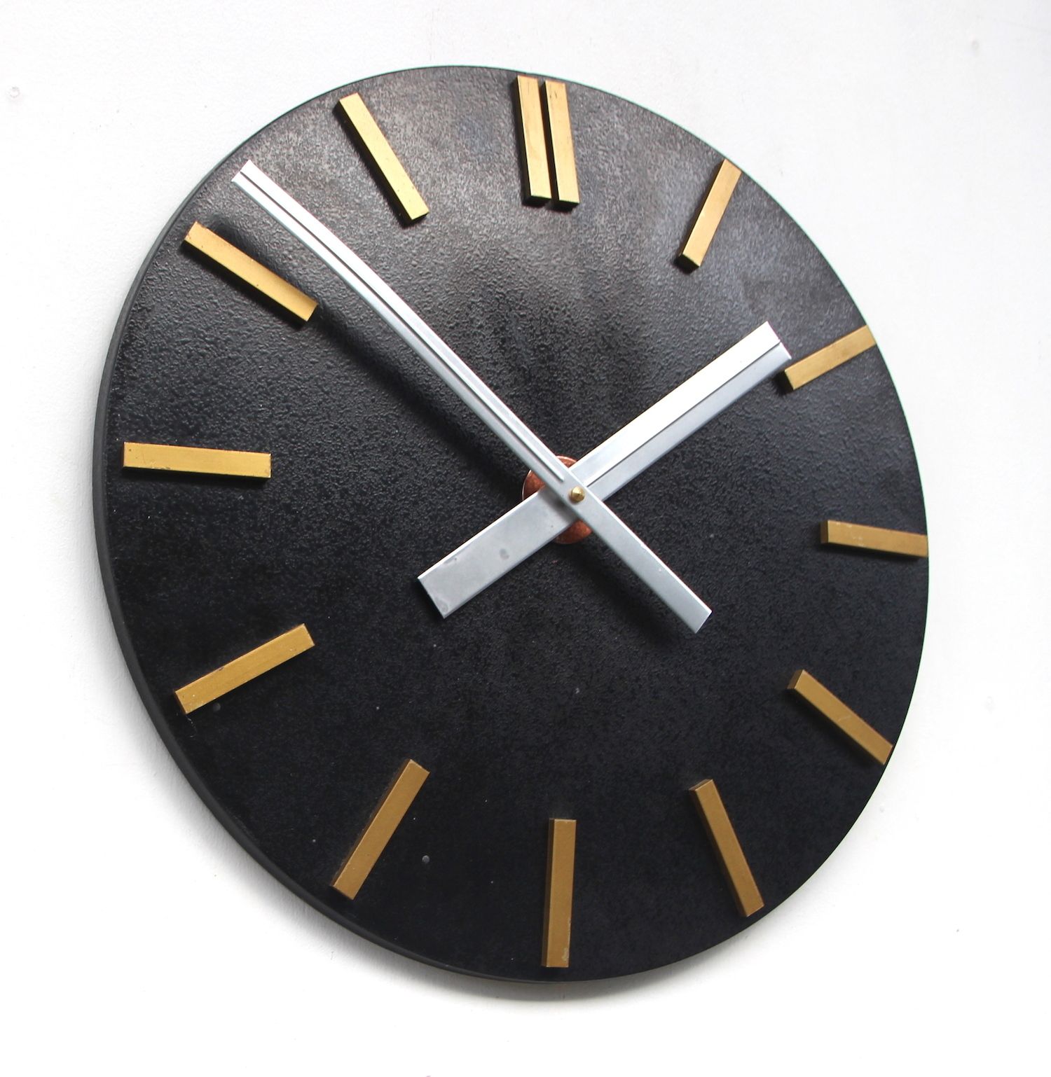 Large 40cm 1960s East German Factory Vintage Factory Wall Clock. Fully Guaranteed