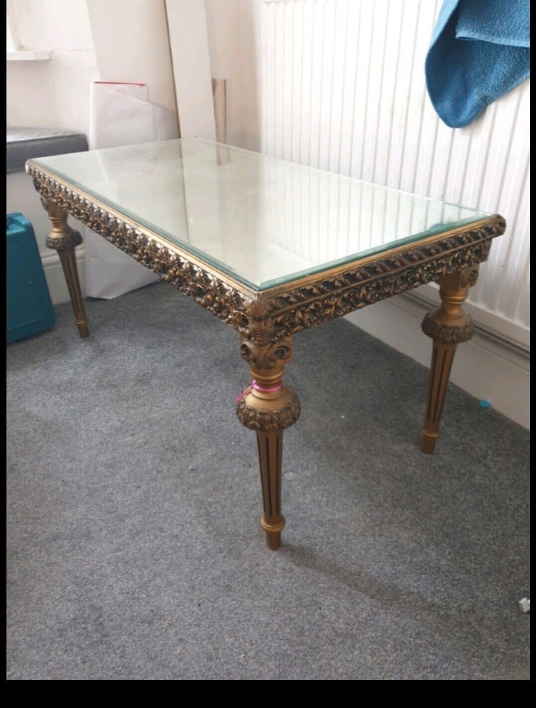Antique French Gilt & Mirrored Glass Coffee Table photo 65.0