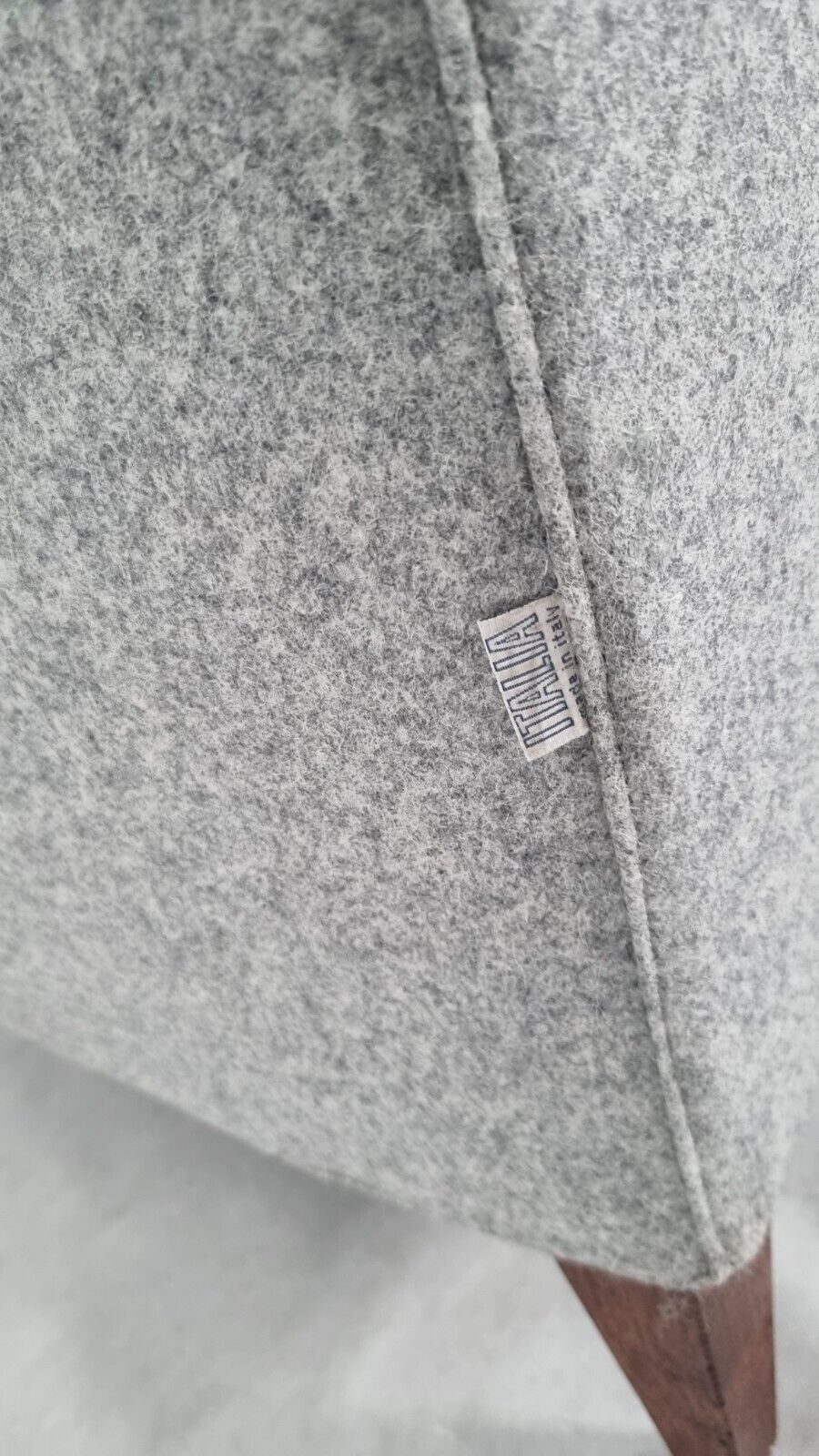 photo for sale Bb Italia Florence F3 Armchair In Light Grey Wool In Immaculate Condition