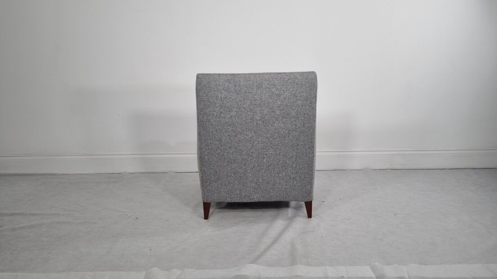 Furniture Bb Italia Florence F3 Armchair In Light Grey Wool In Immaculate Condition photo