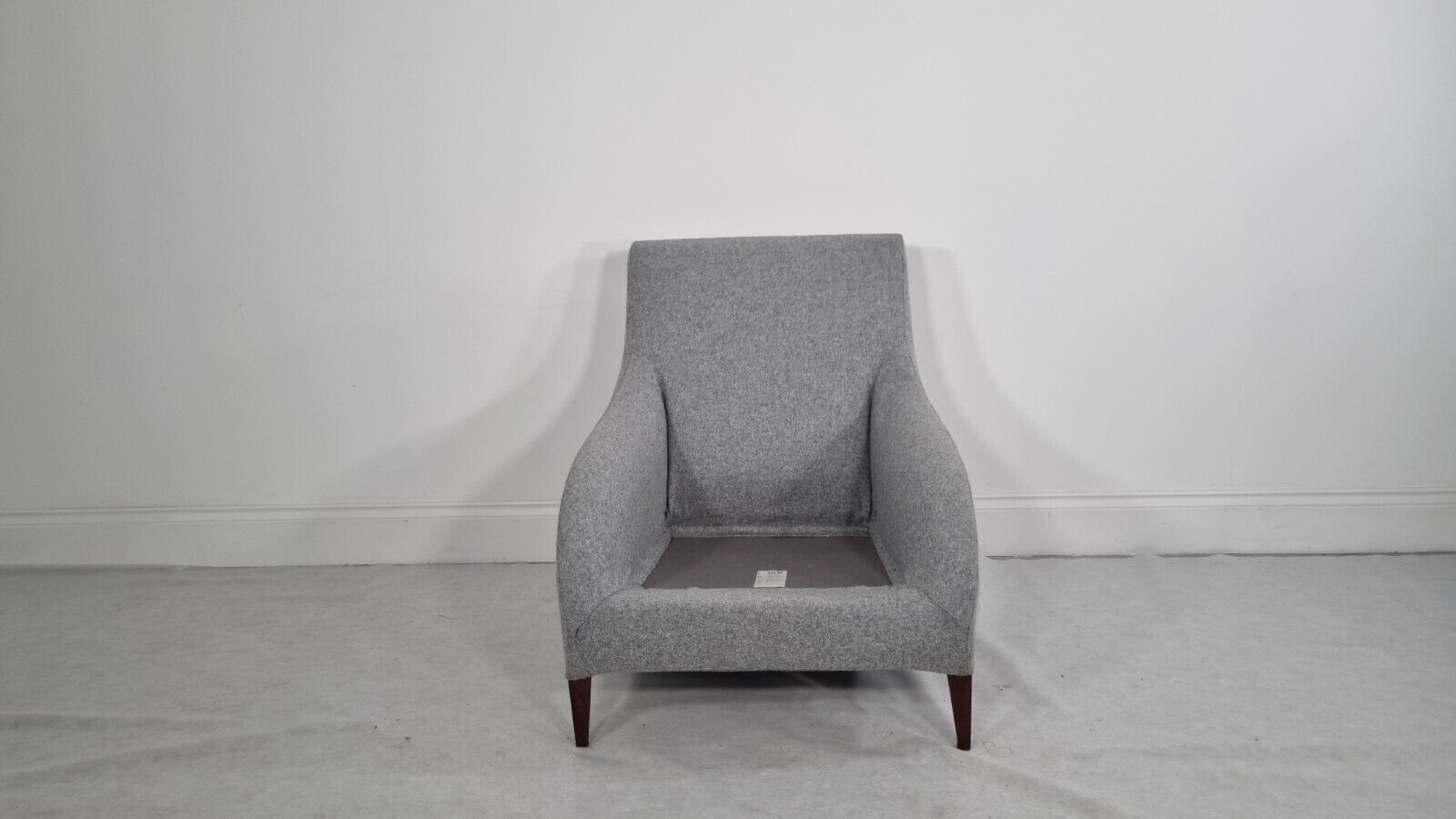 1380.0 Bb Italia Florence F3 Armchair In Light Grey Wool In Immaculate Condition photo