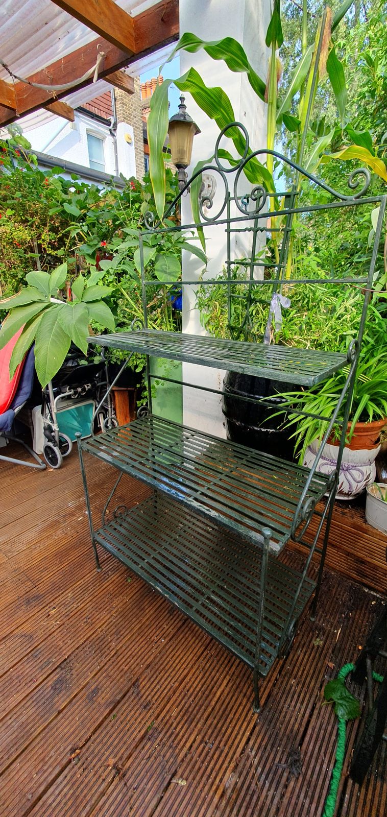 Antique French Wrought/Cast Iron Bakers Shop Display Rack photo for sale