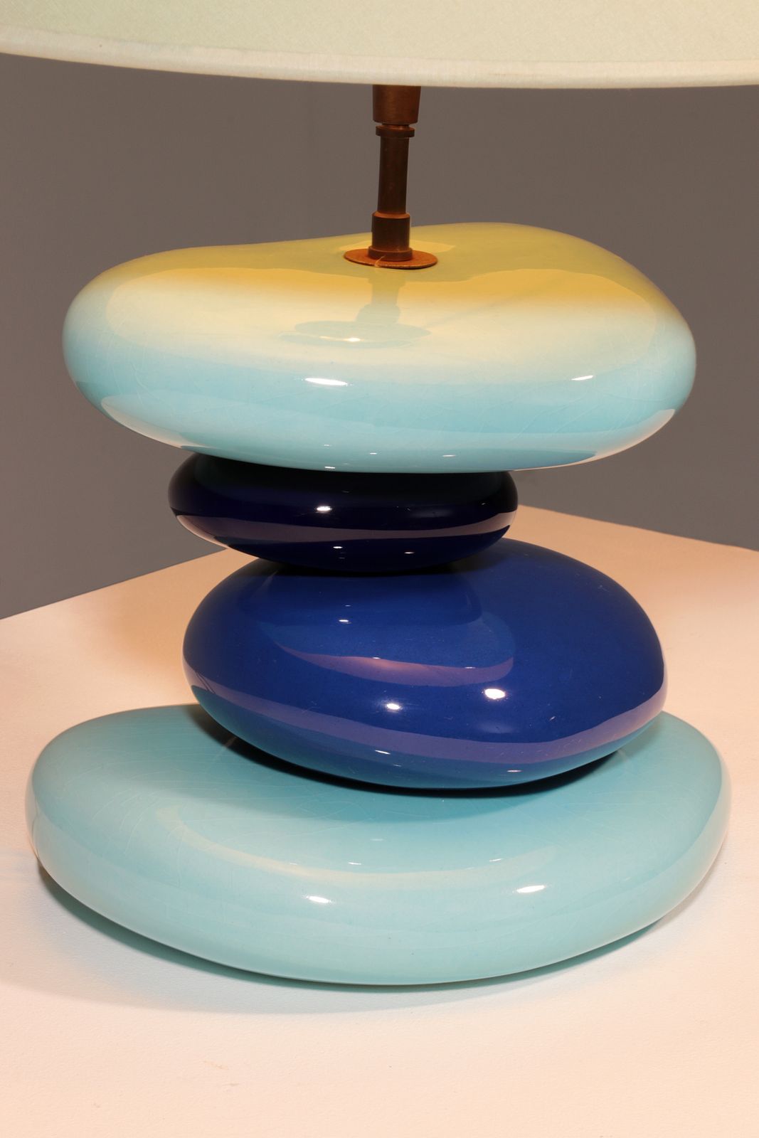 France Pebble Table Lamp By François Chatain, 1980s photo furniture