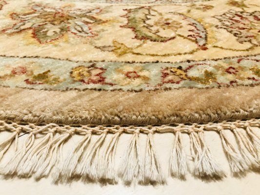 Round Vintage Hand Made Indian Rug, 1963 photo buy