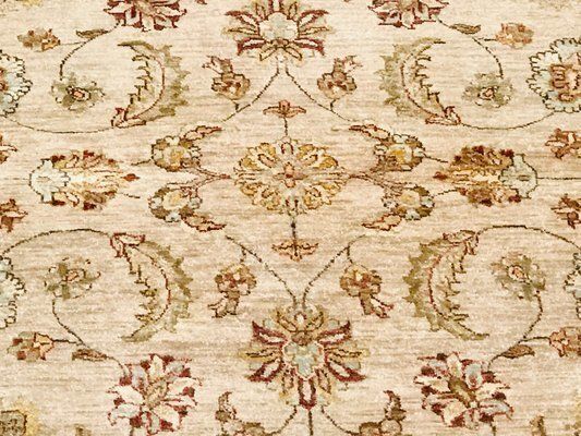 Round Vintage Hand Made Indian Rug, 1963 photo vintage