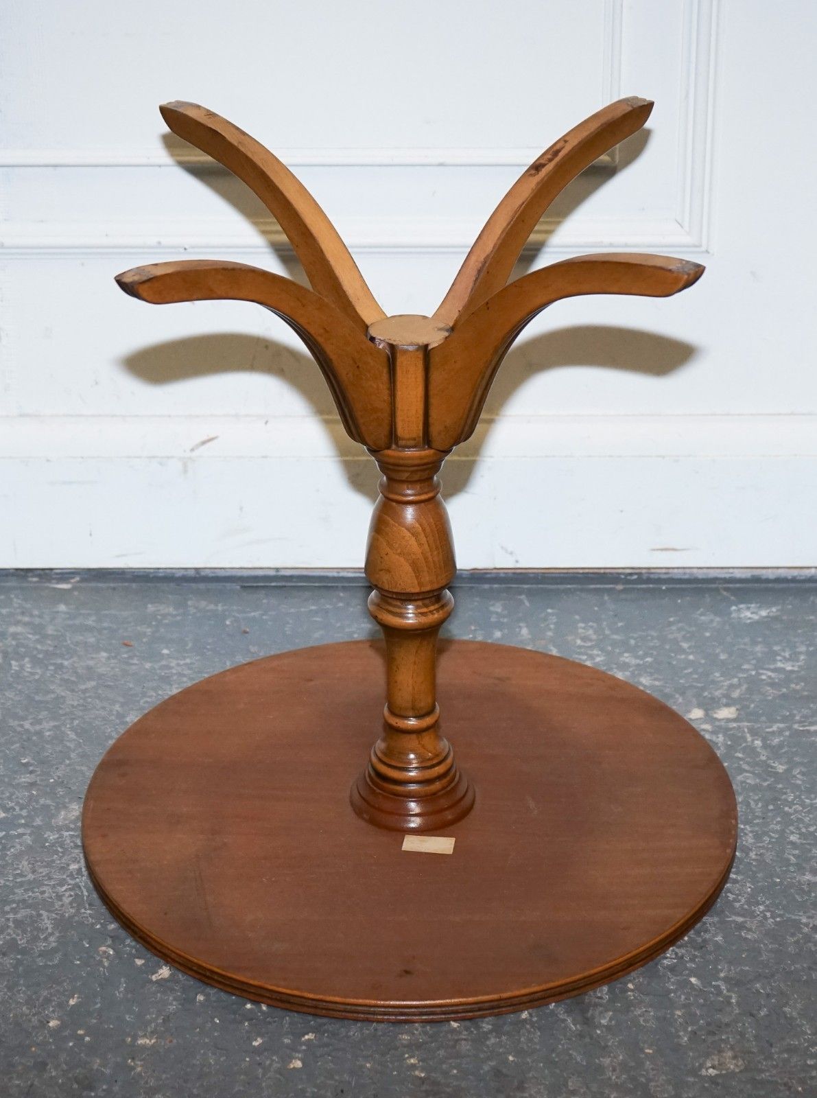 photo for sale Vintage Yew Wood Side End Wine Lamp Table