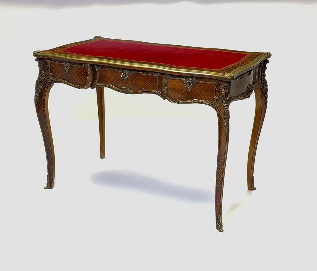Louis XV Style Kingwood & Ormolu Bureau Plat By Simon Loscertales photo 5800.0