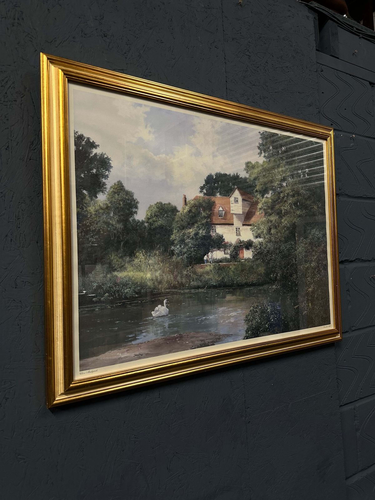 Clive Madgwick Rba 'Brundon Mill' Framed Print – Suffolk Pastoral, Late 20th C. photo for sale