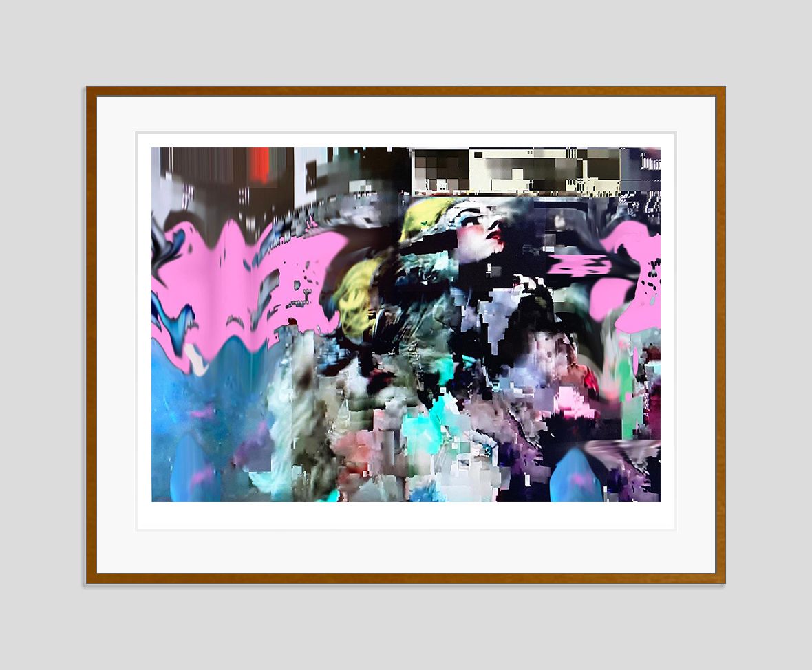 Batik 'Dream It' Signed Limited Edition Print Framed In Brown photo furniture