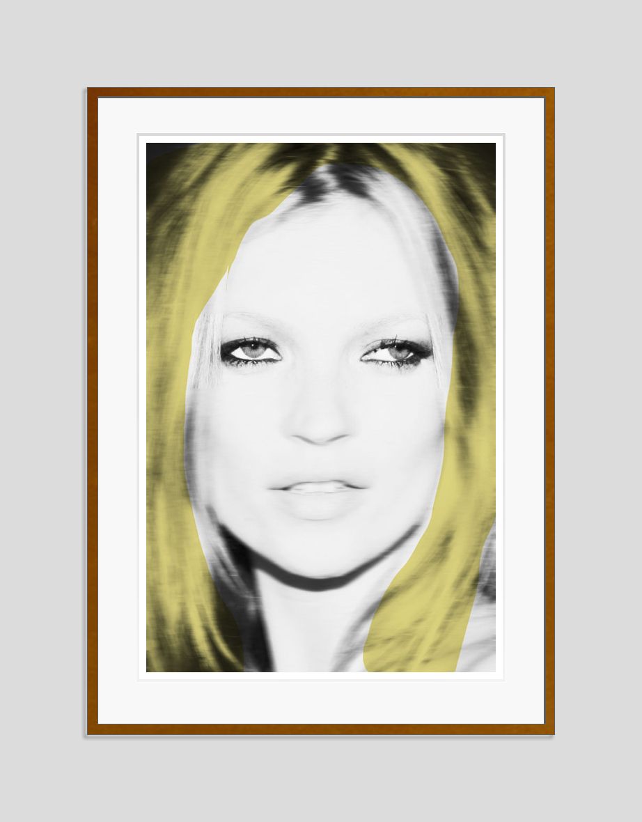 Batik 'Kate Blonde' Signed Limited Edition Print Framed In Brown photo furniture