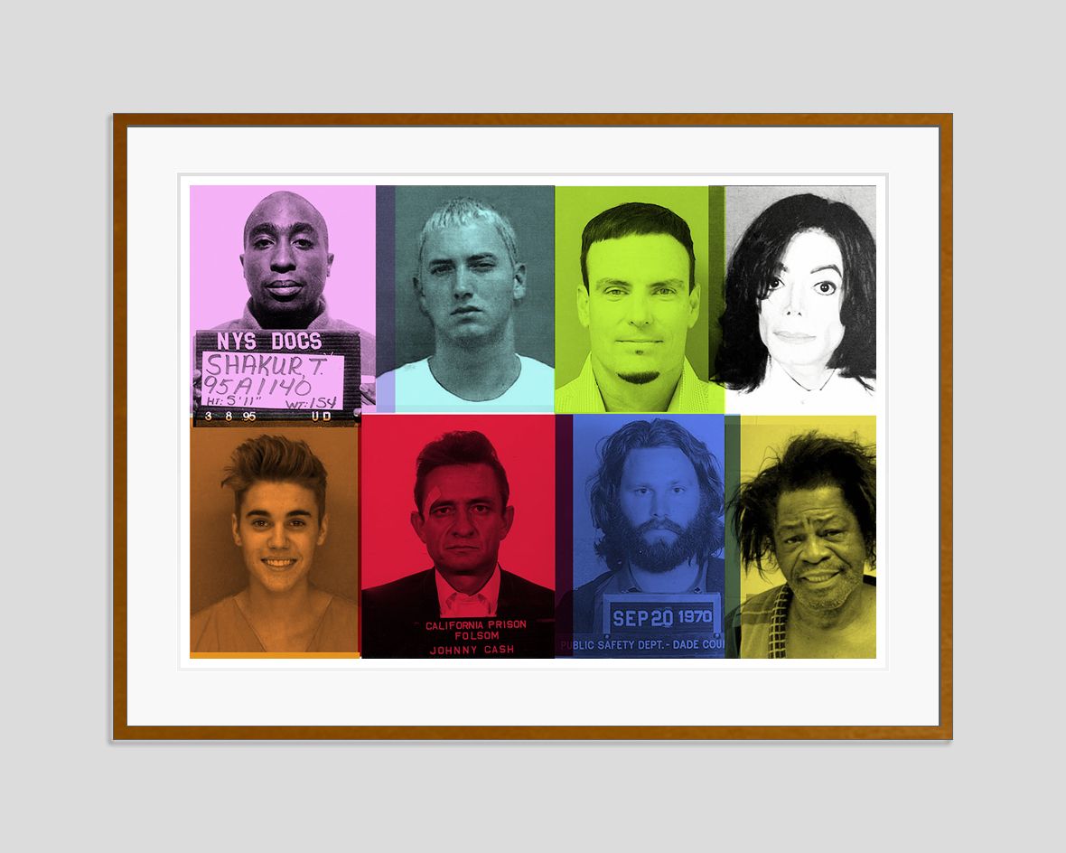Batik 'Fun Loving Criminals III' Signed Limited Edition Print Framed In Brown photo furniture