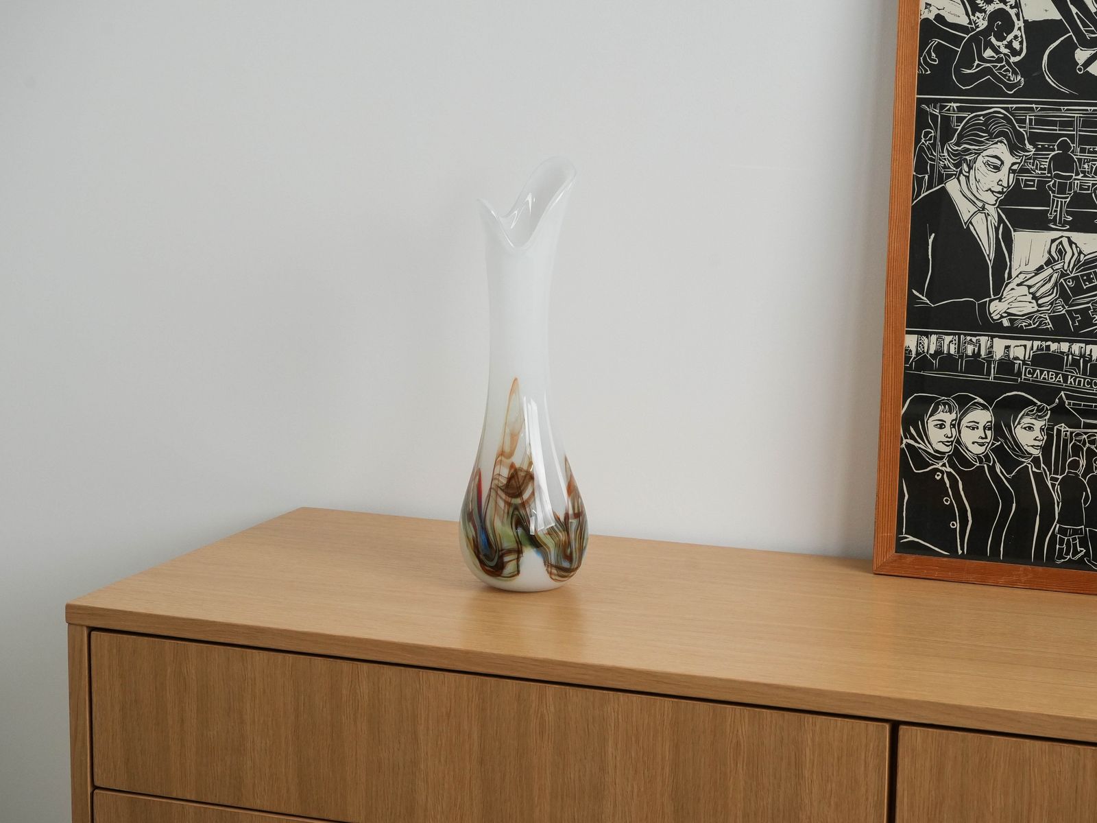 Glass Vase Danish Design 1970s Production Denmark photo furniture