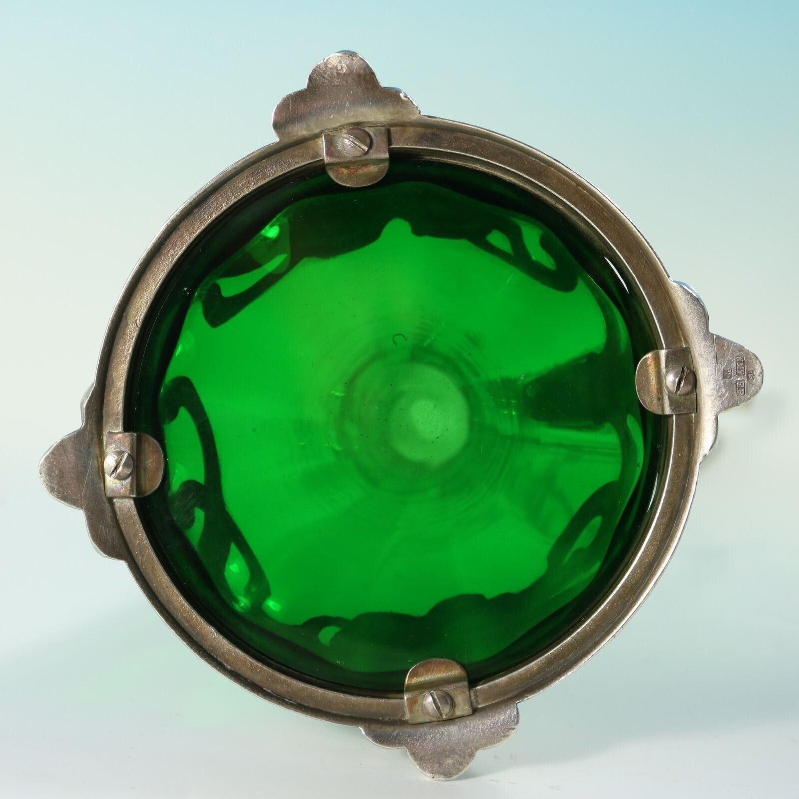 Home Decor Art Nouveau Wmf Claret Jug And Stopper With Green Glass Liner photo