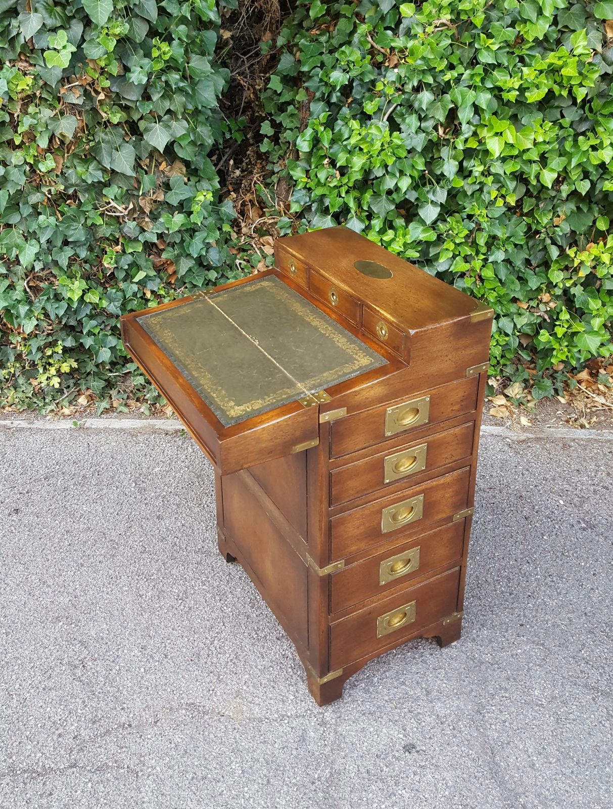 Bevan Funnell Campaign Oak Bureau Chest Of Drawers photo Furniture