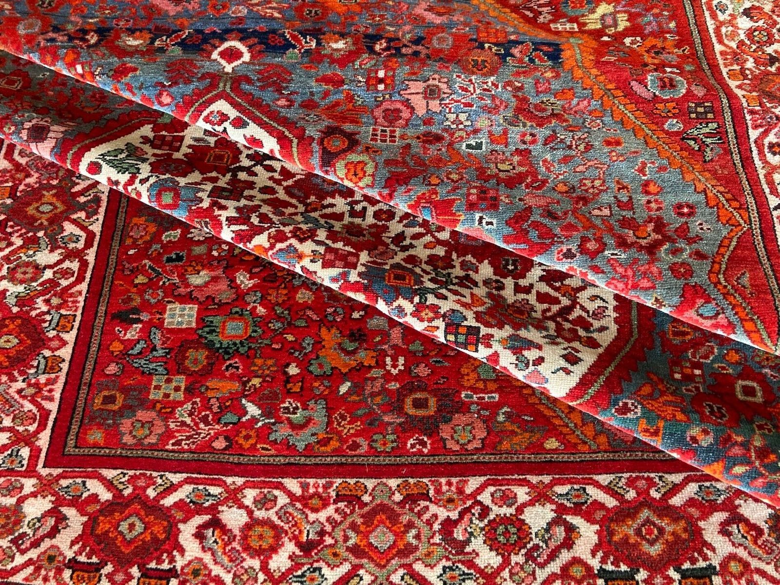 photo vintage Antique Mishan Malayer Rug 1.98m X 1.32m