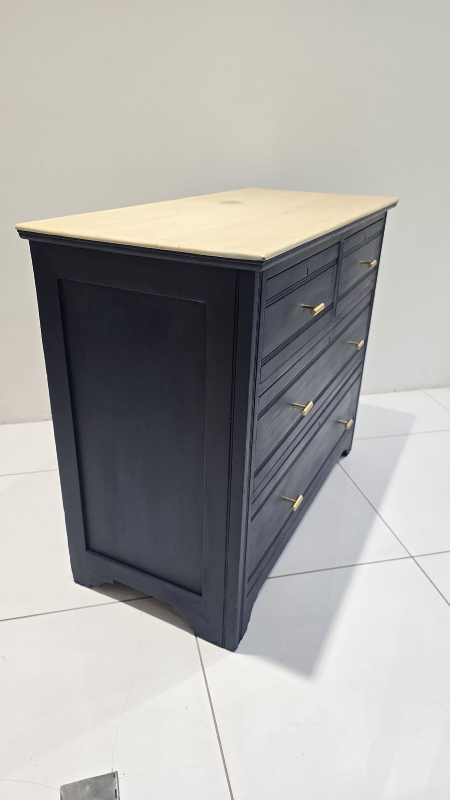 Chest Of Drawers In Oxford Navy With 4 Drawers photo for sale