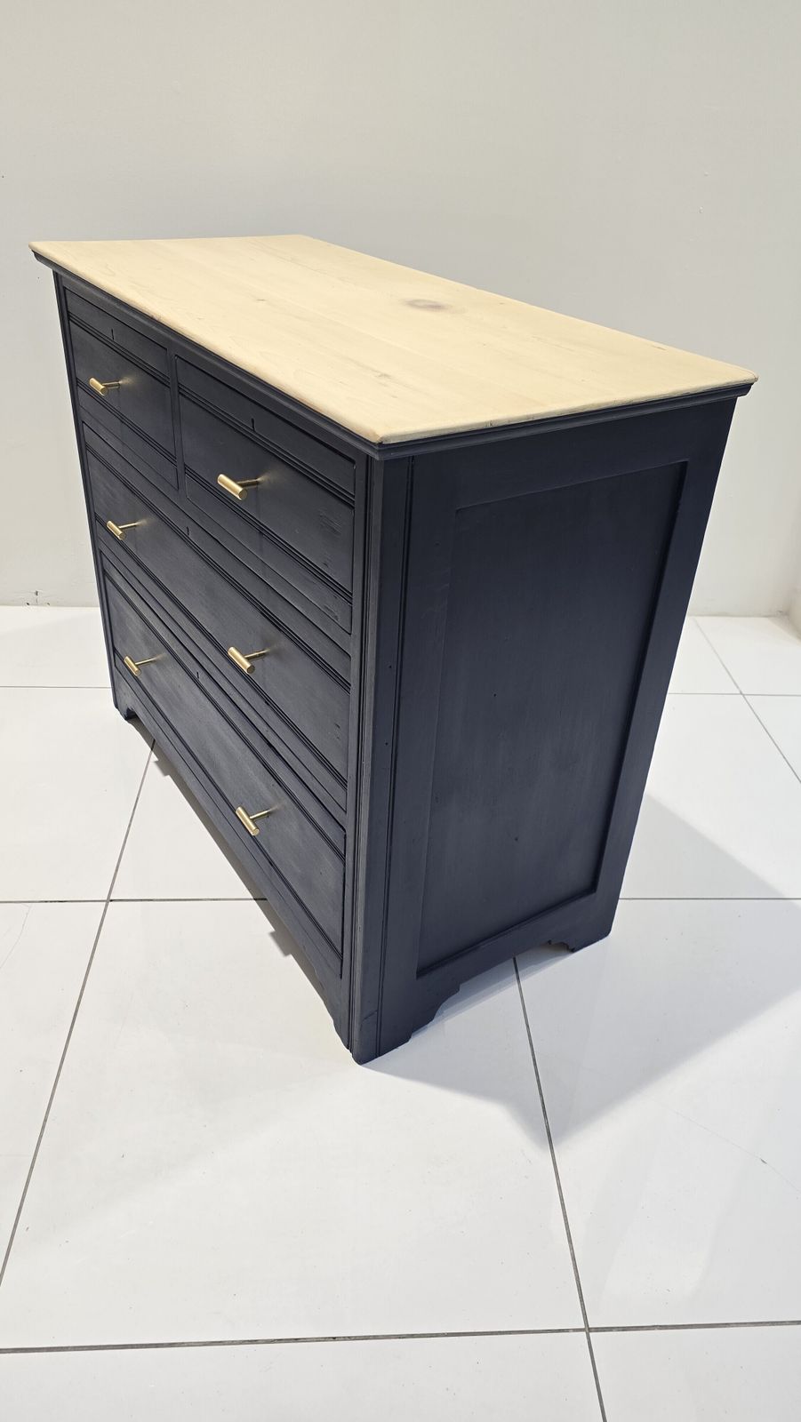 Chest Of Drawers In Oxford Navy With 4 Drawers photo Furniture