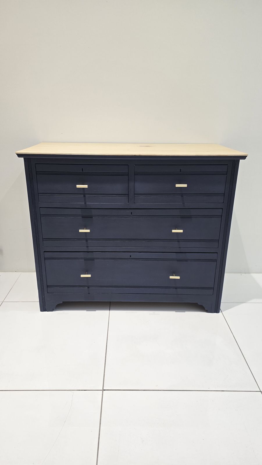 Chest Of Drawers In Oxford Navy With 4 Drawers