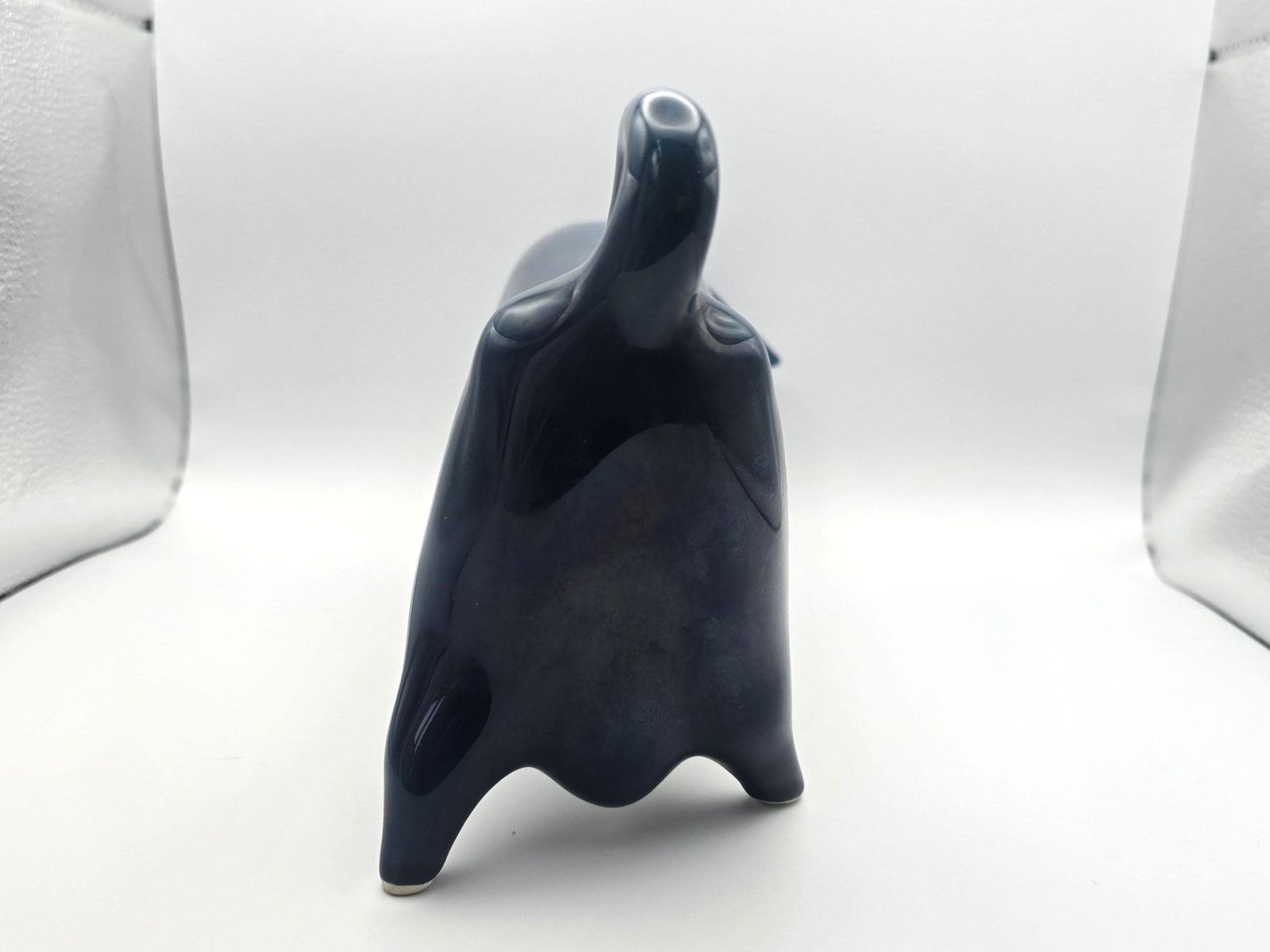 Vintage Trentham Studio Pottery Blue Bull Money Box   Petrol Blue / Teal Large Ceramic By Colin Melbourne photo 90.0