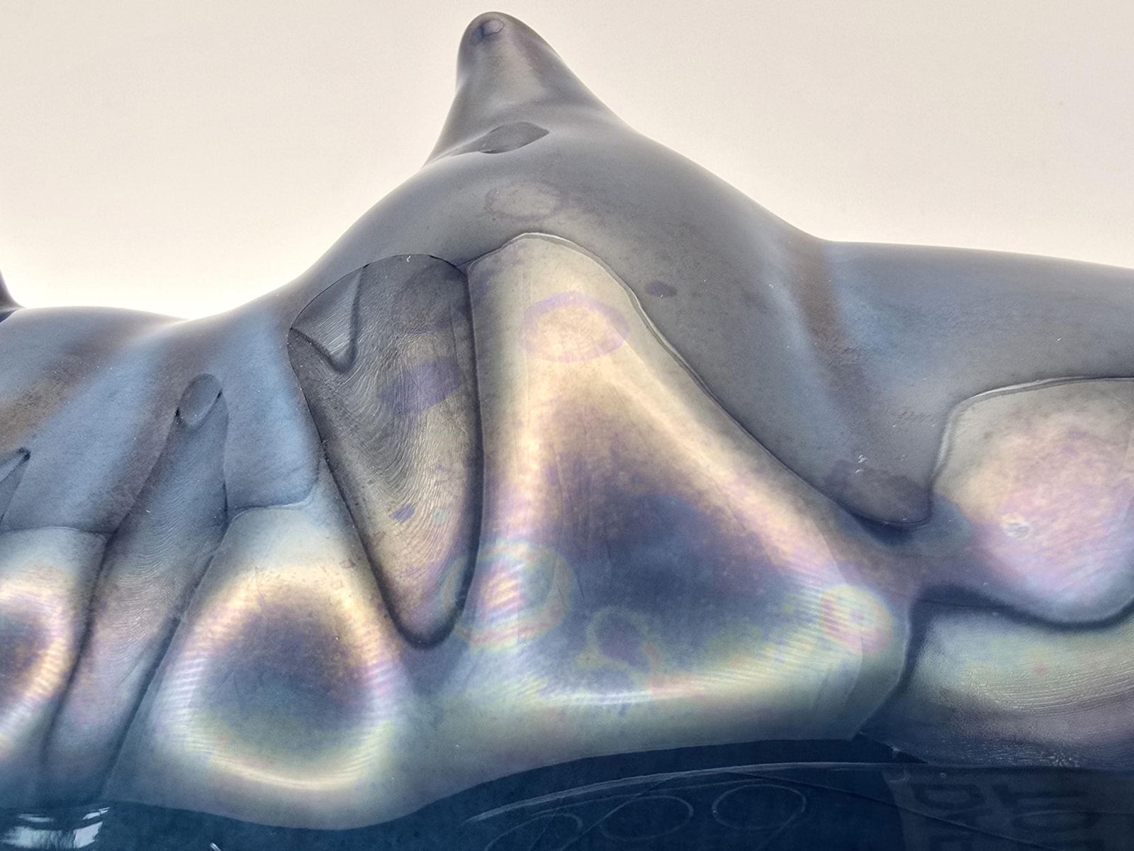 photo for sale Vintage Trentham Studio Pottery Blue Bull Money Box   Petrol Blue / Teal Large Ceramic By Colin Melbourne