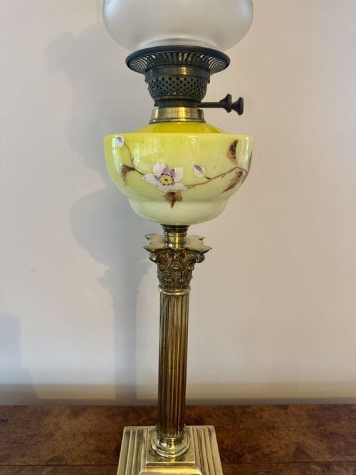 Fantastic Quality Large Victorian Oil Lamp photo furniture
