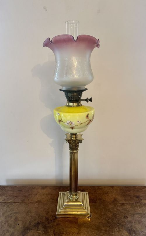 Fantastic Quality Large Victorian Oil Lamp photo Lighting