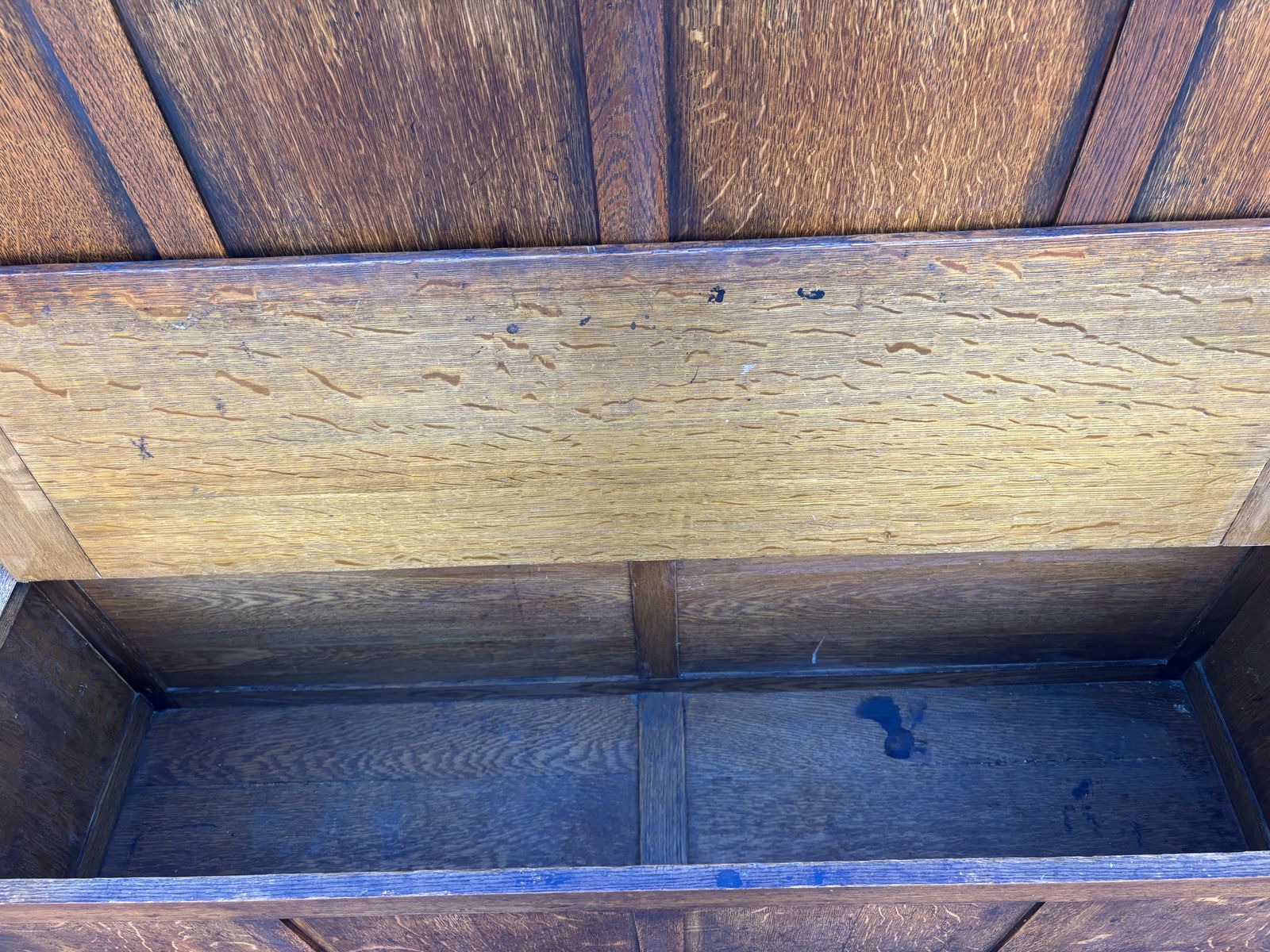 Arts & Crafts Oak Hall Seat Settle photo buy