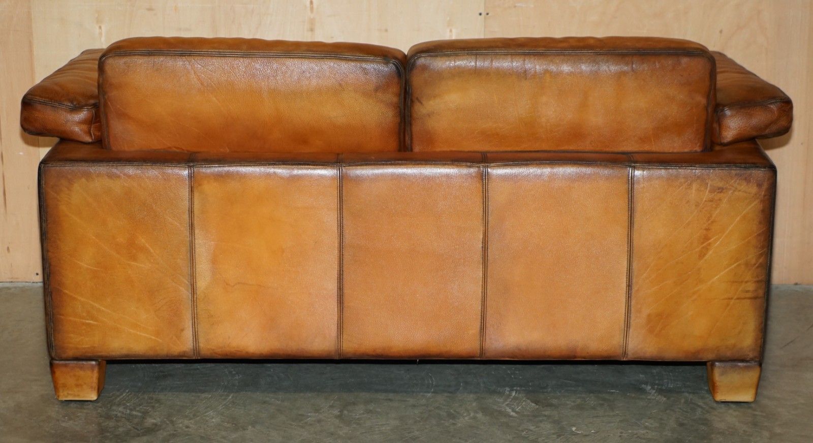 photo buy Restored De Sede Ds17 Brown Buffalo Neck Leather Two Seat Sofa Part Of Suite