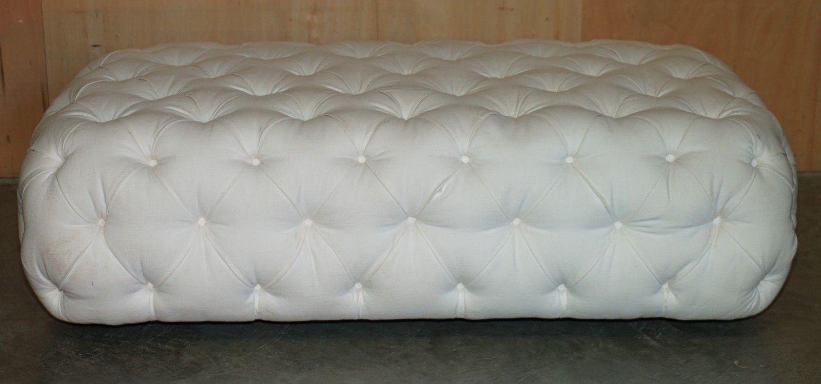 Rrp £6640 Extra Large George Smith Chesterfield Chelsea Knight Footstool Ottoman photo 3950.0