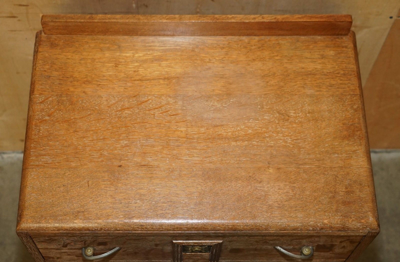 Furniture Art Deco Heals London Limed Oak Tall Chest Of Drawers Of A Large Suite photo
