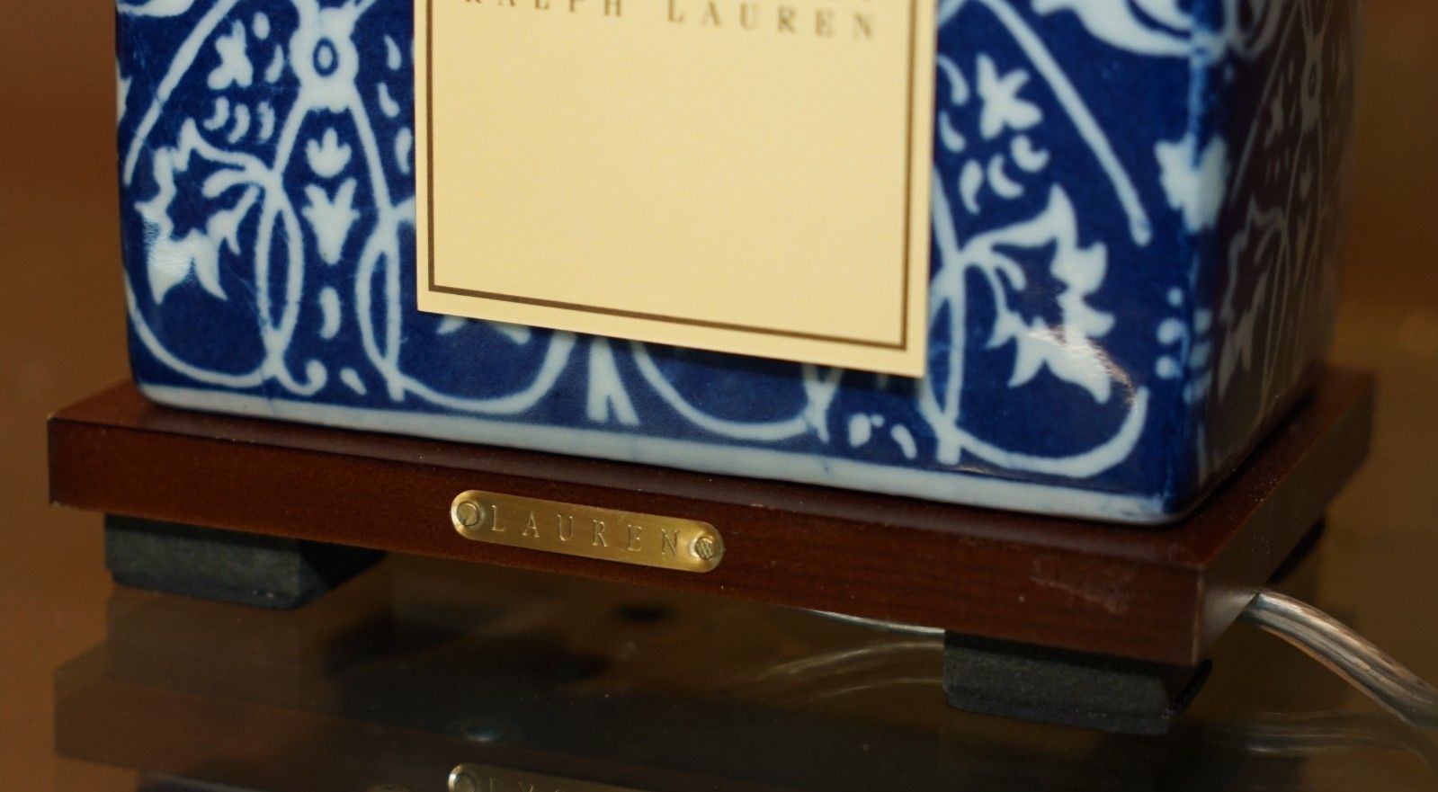 1 Of 8 Brand New In The Box Ralph Lauren Porcelain Cobalt Vineyard Table Lamps photo buy