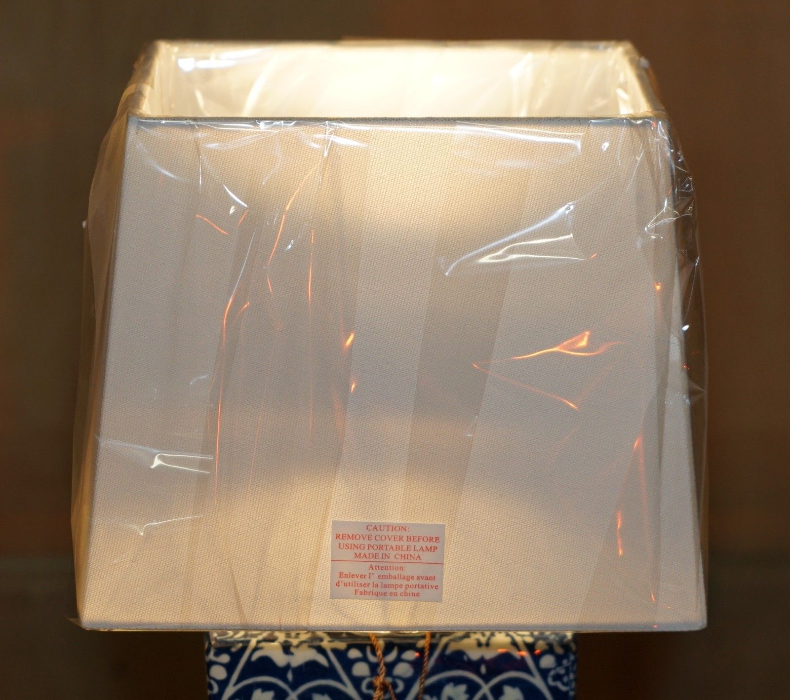 1 Of 8 Brand New In The Box Ralph Lauren Porcelain Cobalt Vineyard Table Lamps photo vintage