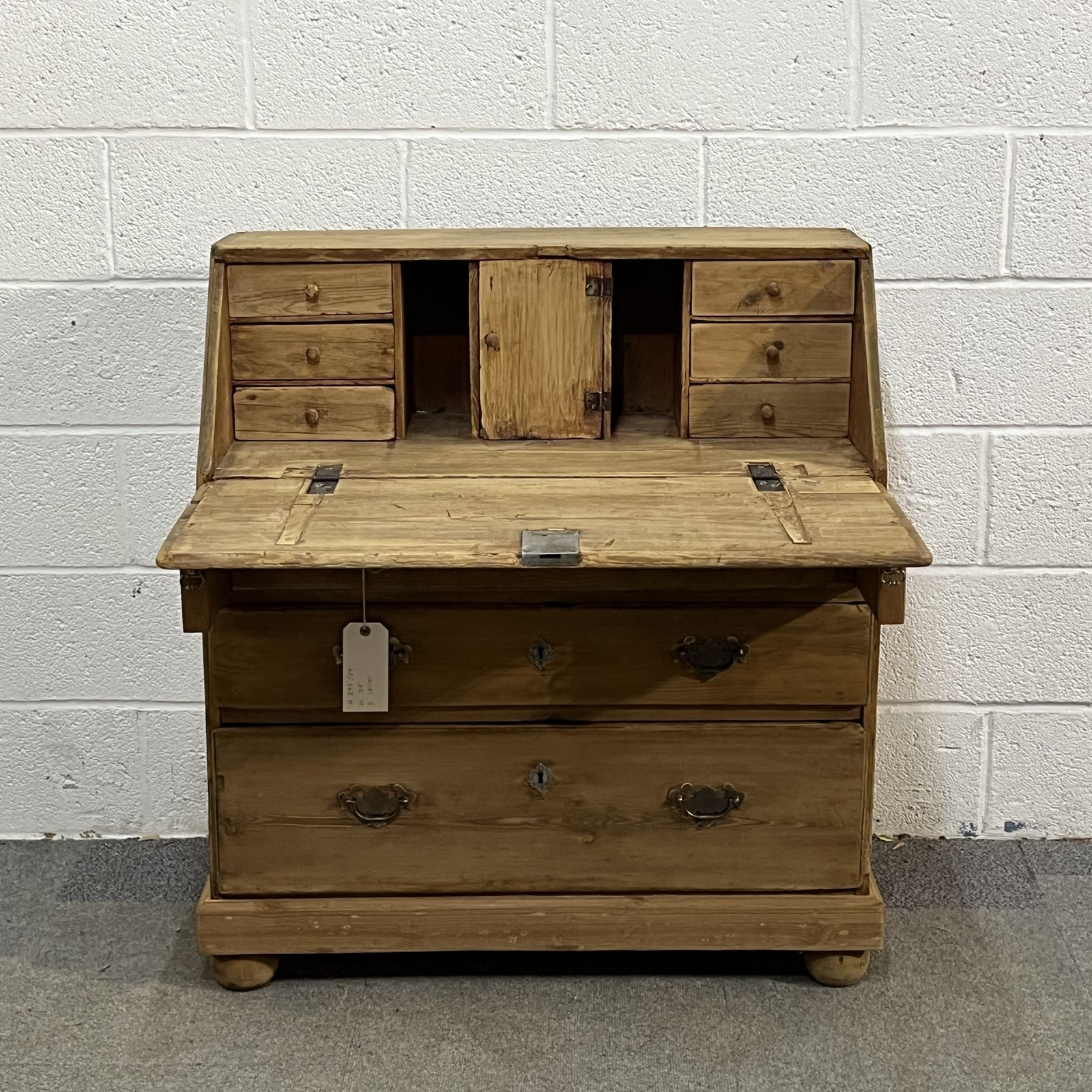 Small English Old Pine Bureau, 1800s photo Furniture
