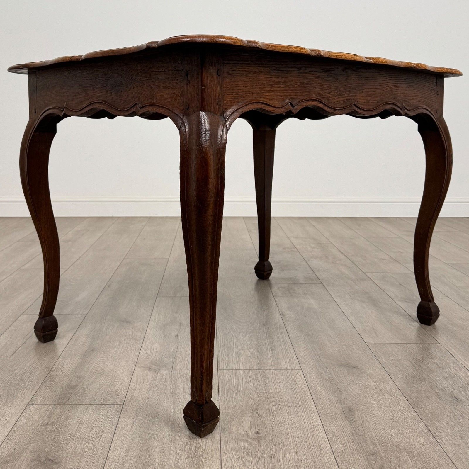 Antique 20th Century Deep French Writing Table In Oak photo Furniture