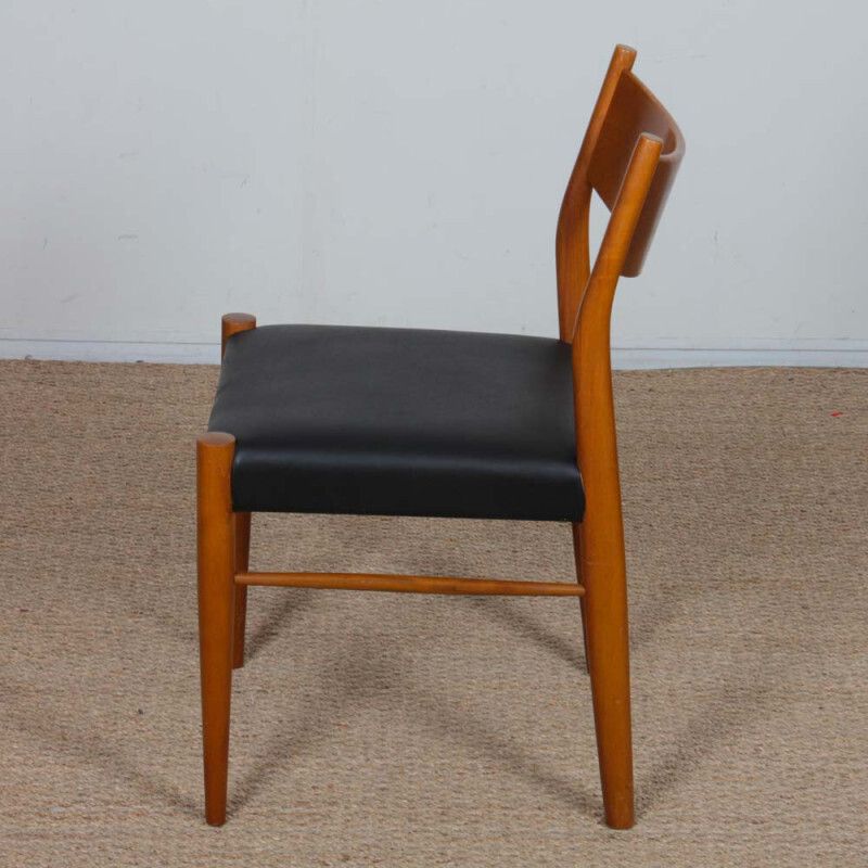 Suite Of 6 Chairs Published By Consorzio Sedie Friuli, 1960 photo vintage