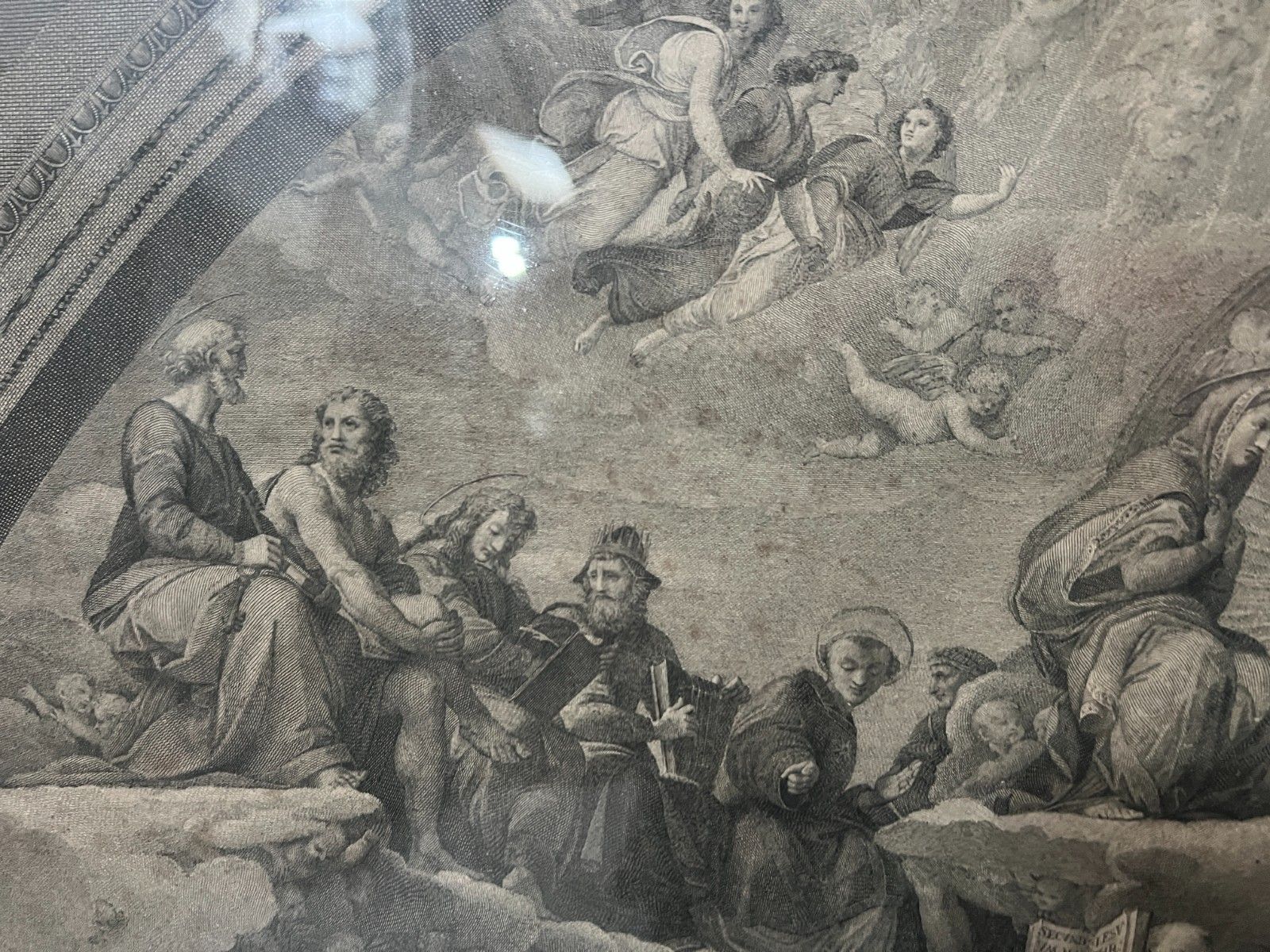 photo buy Pair Of 19th Century Glass Framed Engravings