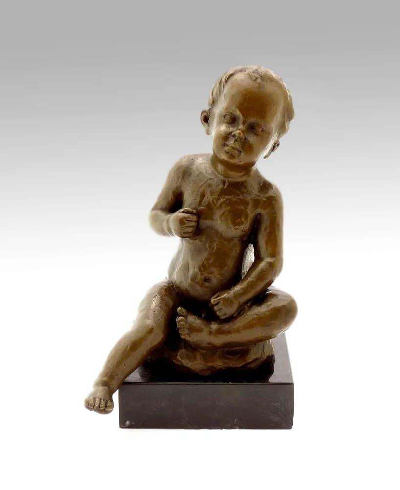 Bronze Sculpture Of A Little Boy 1910 photo 1996.0