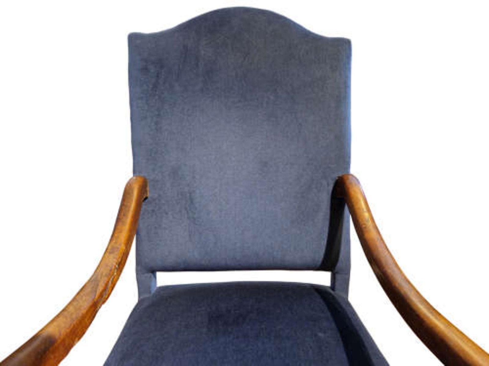 Late 19th Century Walnut Fauteuil In The William & Mary Style photo for sale