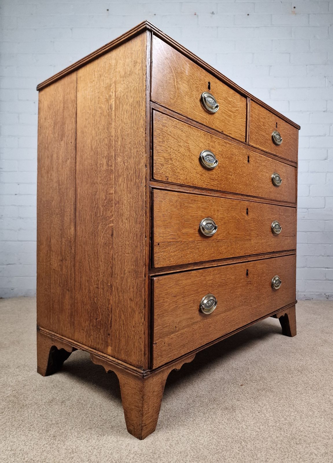 Georgian Oak Chest Of Drawers, Mid 20th Century photo furniture