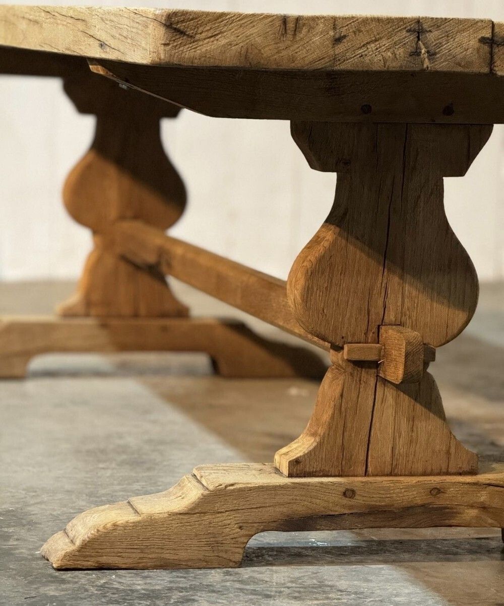 photo buy Larger Characterful French Oak Farmhouse Dining Table