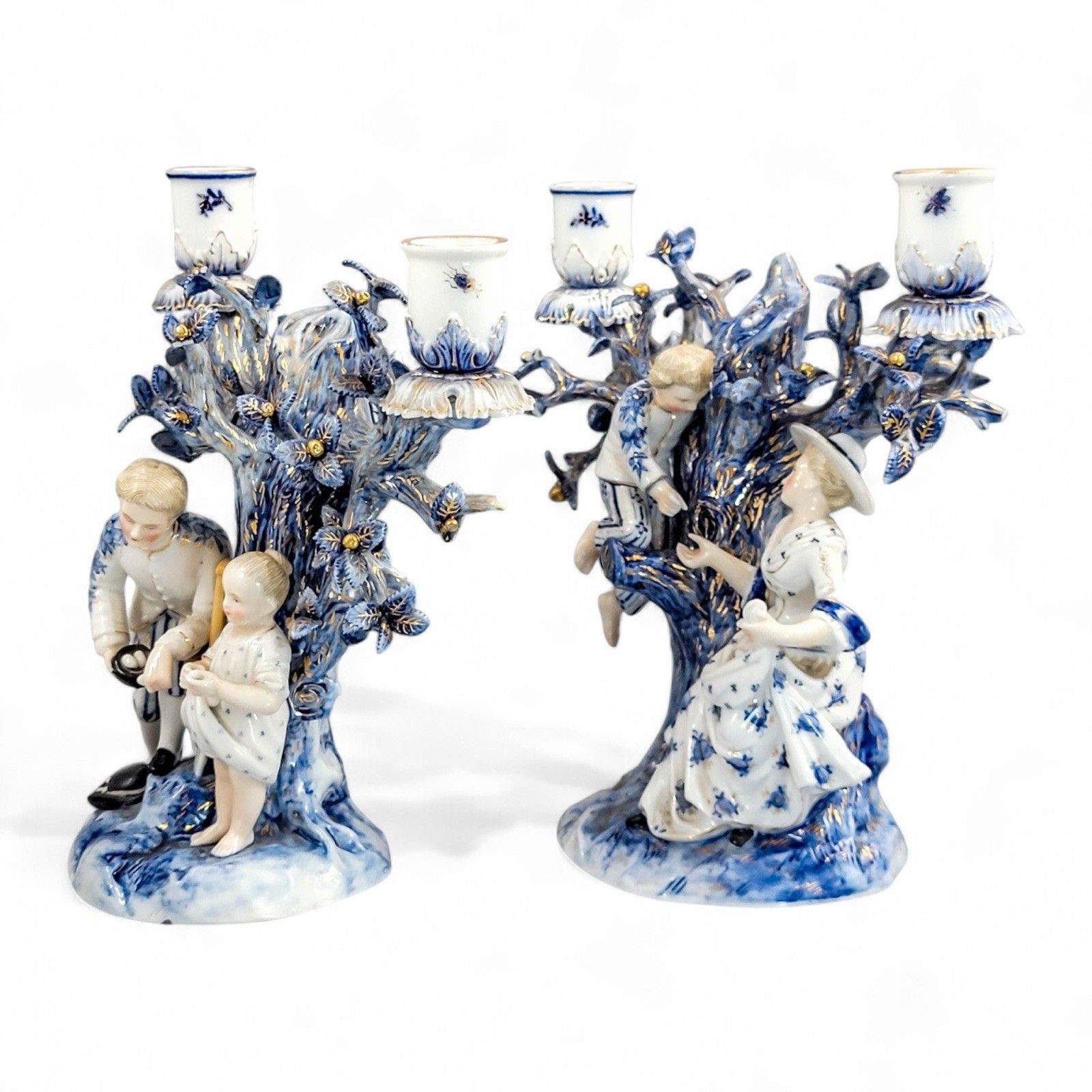 Ernst Bohne & Söhne, Rudolstadt — Pair Of Figural Candelabra, C. 1878 photo for sale