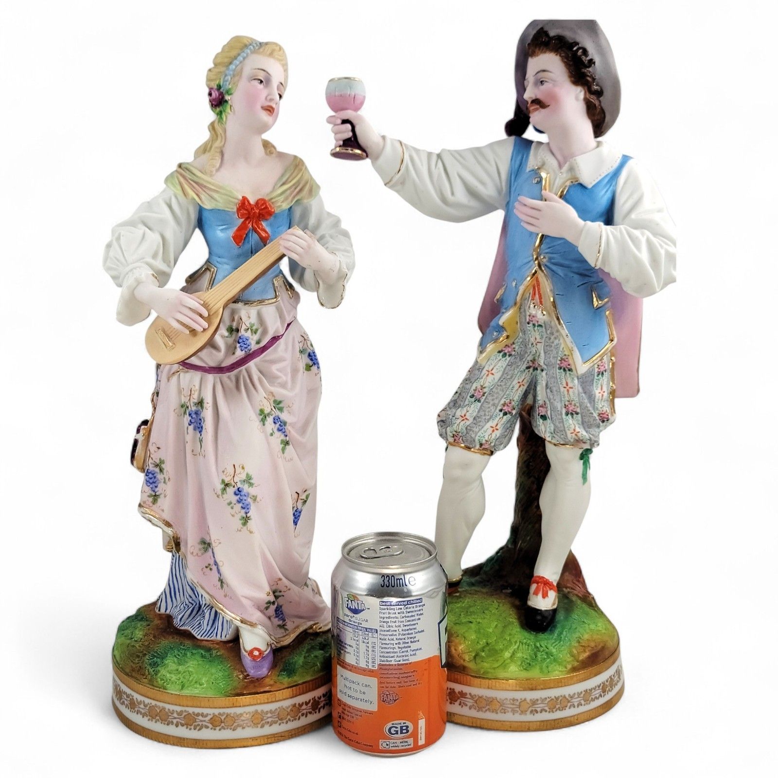 Pair Of Large French Porcelain Figures, Vion Et Baury Style, Paris C. 1870 photo vinterior