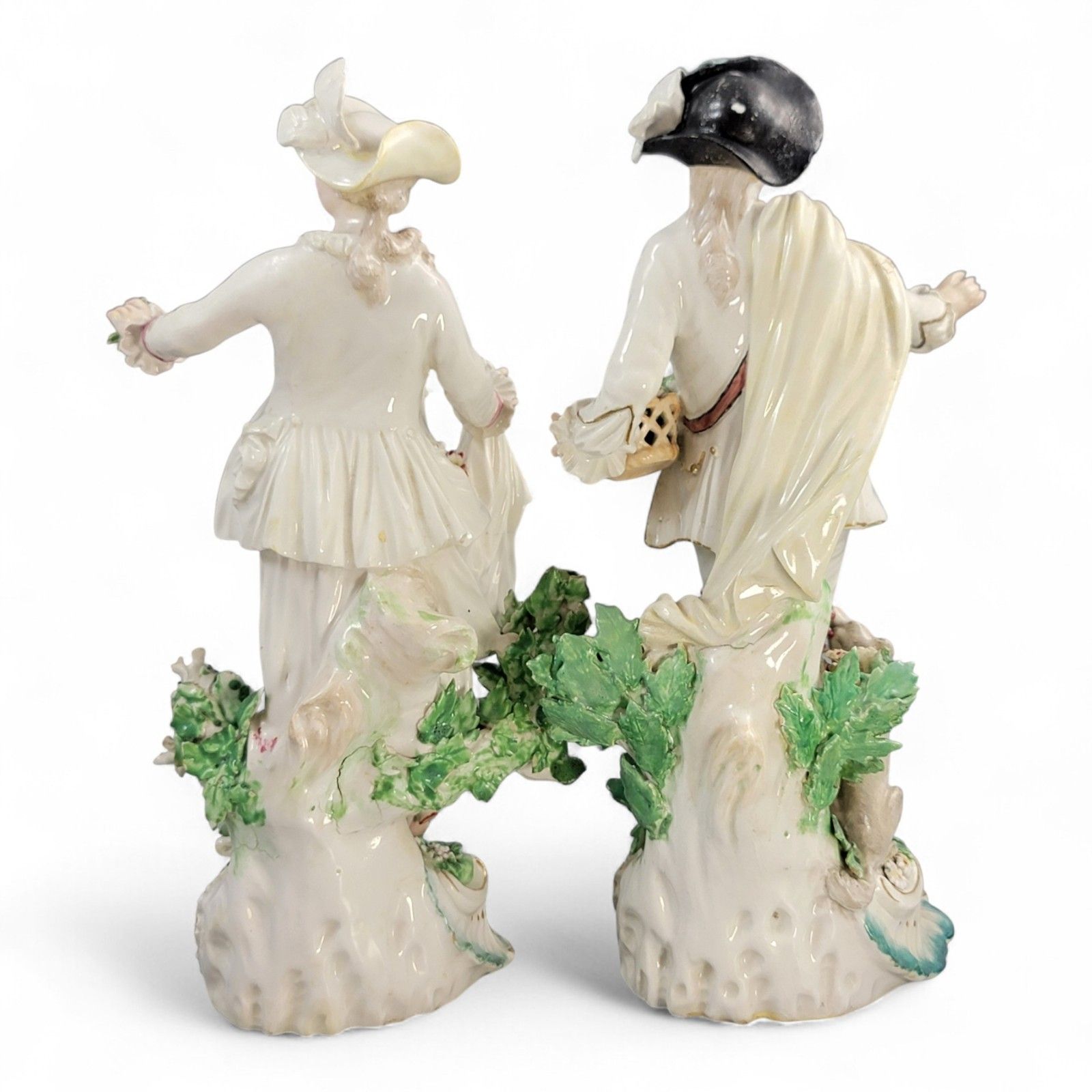 Derby Porcelain Pair “Dresden Shepherds” C.1760 – Shepherd And Shepherdess photo Home Decor